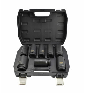 3/4" DRIVE DEEP IMPACT SOCKET SET 24-38mm 8pcs BLACK LINE