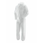 DISPOSABLE COVERALL w/ INTEGRATED HOOD/ L