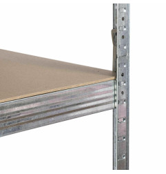 REGAŁ 6 PÓŁEK 225x90x50 NOŚNOŚĆ 300kg / 6.0mm - WCISKANY SZYBKI MONTAŻ