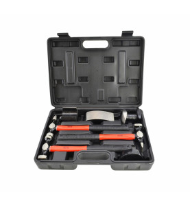 SHEET METAL HAMMER SET 7pcs/ STORAGE CASE/ BLACK LINE