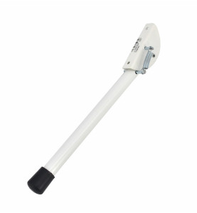 WHITE SMALL KICK DOWN DOOR STOPPER 14x210mm