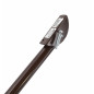 BROWN LARGE KICK DOWN DOOR STOPPER 25x250mm