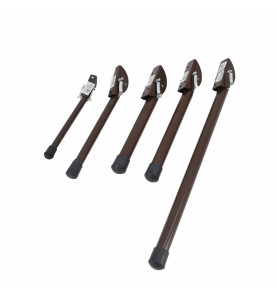 BROWN LARGE KICK DOWN DOOR STOPPER 25x250mm