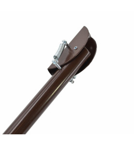 BROWN LARGE KICK DOWN DOOR STOPPER 25x300mm