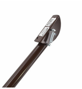 BROWN LARGE KICK DOWN DOOR STOPPER 25x500mm