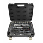 1/4" 1/2" SOCKET & RATCHET WRENCH SET 72pcs/ BLACK LINE 1/4" 1/2" SOCKET & RATCHET WRENCH SET 72pcs/ BLACK LINE