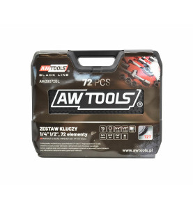 1/4" 1/2" SOCKET & RATCHET WRENCH SET 72pcs/ BLACK LINE