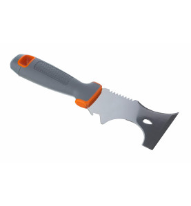 STAINLESS STEEL DRYWALL MULTI-FUNCTION PUTTY KNIFE/ BLACK LINE