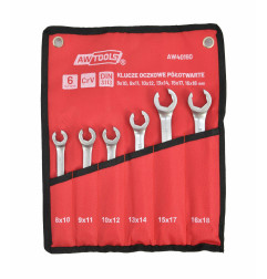 ZESTAW KLUCZY PŁASKICH PÓŁOTWARTYCH KPL.6szt.