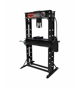 HYDRAULIC WORKSHOP PRESS 50T w/ PRESSURE GAUGE & DOUBLE PUMP