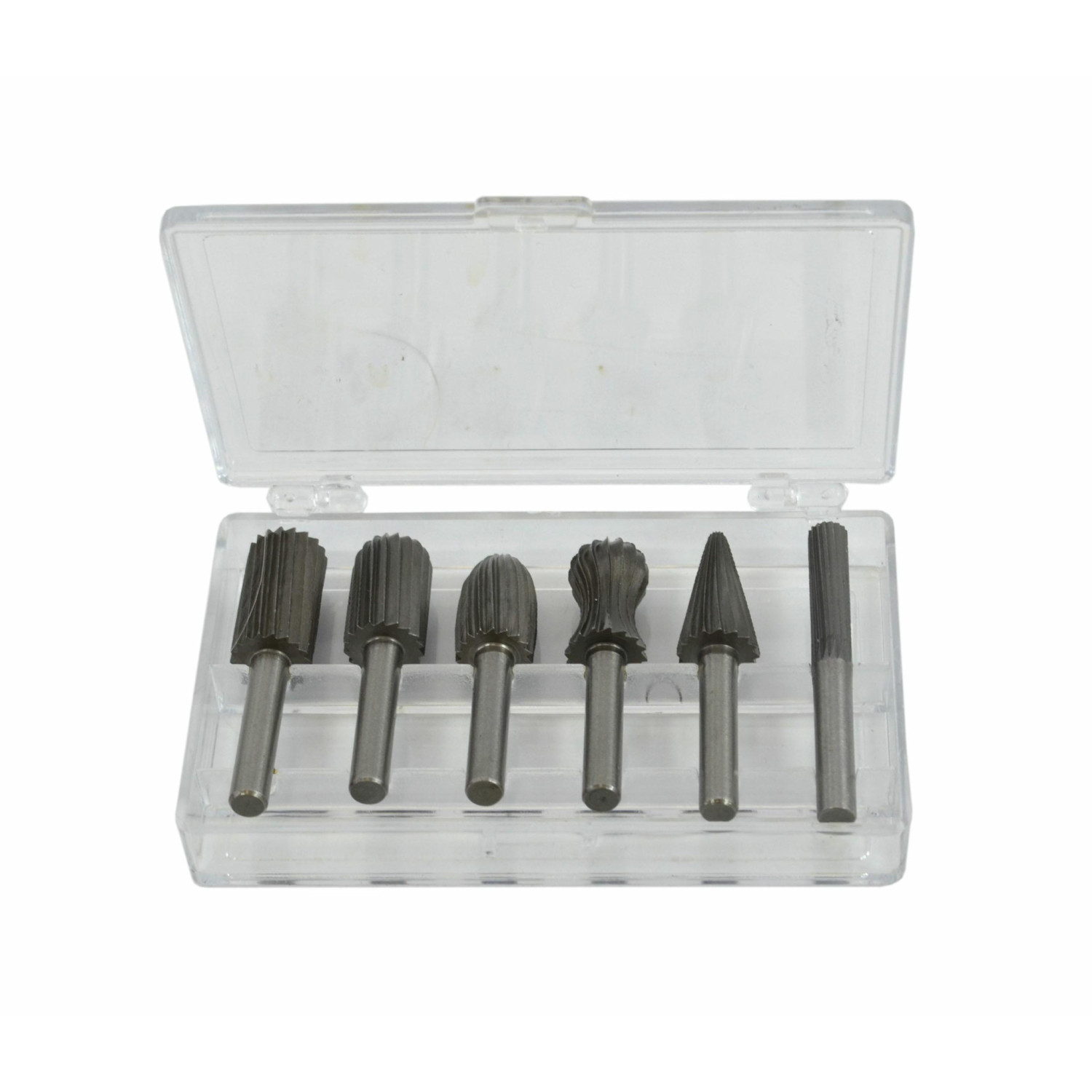 HSS METAL ROTARY FILE SET 6mm 6pcs w/ ROUND SHANK HSS METAL ROTARY FILE SET 6mm 6pcs w/ ROUND SHANK