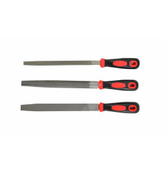 DOUBLE-CUT METAL FILE SET 3pcs