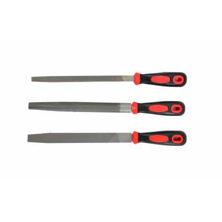 DOUBLE-CUT METAL FILE SET 3pcs