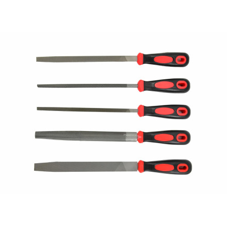DOUBLE-CUT METAL FILE SET 5pcs
