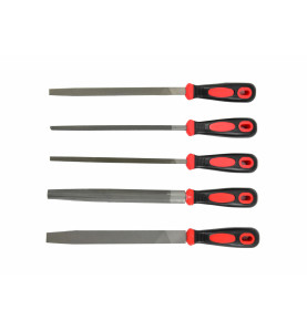 DOUBLE-CUT METAL FILE SET 5pcs