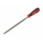 DOUBLE-CUT TRIANGULAR METAL FILE 200mm
