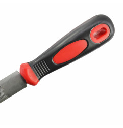 DOUBLE-CUT TRIANGULAR METAL FILE 200mm