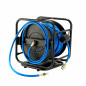 HAND CRANK AUTO RETRACTABLE AIR HOSE REEL 8x12mm x 30m w/ 360° SWIVEL BASE