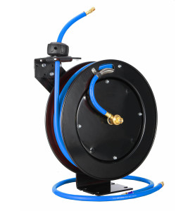 AUTO RETRACTABLE AIR HOSE REEL 10x16mm x 15m/ STEEL BODY