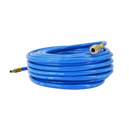 PVC AIR HOSE 8mm x 15m w/ QUICK CONNECT COUPLERS