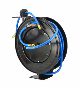 AUTO RETRACTABLE AIR HOSE REEL 10x16mm x 20m/ STEEL BODY