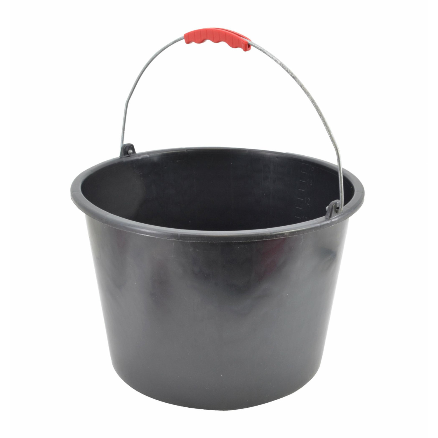CONSTRUCTION BUCKET 16L/ METAL HANDLE & PLASTIC GRIP