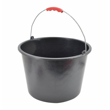 CONSTRUCTION BUCKET 16L/ METAL HANDLE & PLASTIC GRIP