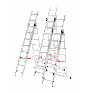 ALUMINIUM TRIPLE EXTENSION MULTI-PURPOSE LADDER BASIC 3x10 150KG