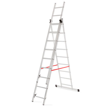 ALUMINIUM TRIPLE EXTENSION MULTI-PURPOSE LADDER BASIC 3x11 150KG