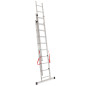 ALUMINIUM TRIPLE EXTENSION MULTI-PURPOSE LADDER BASIC 3x11 150KG