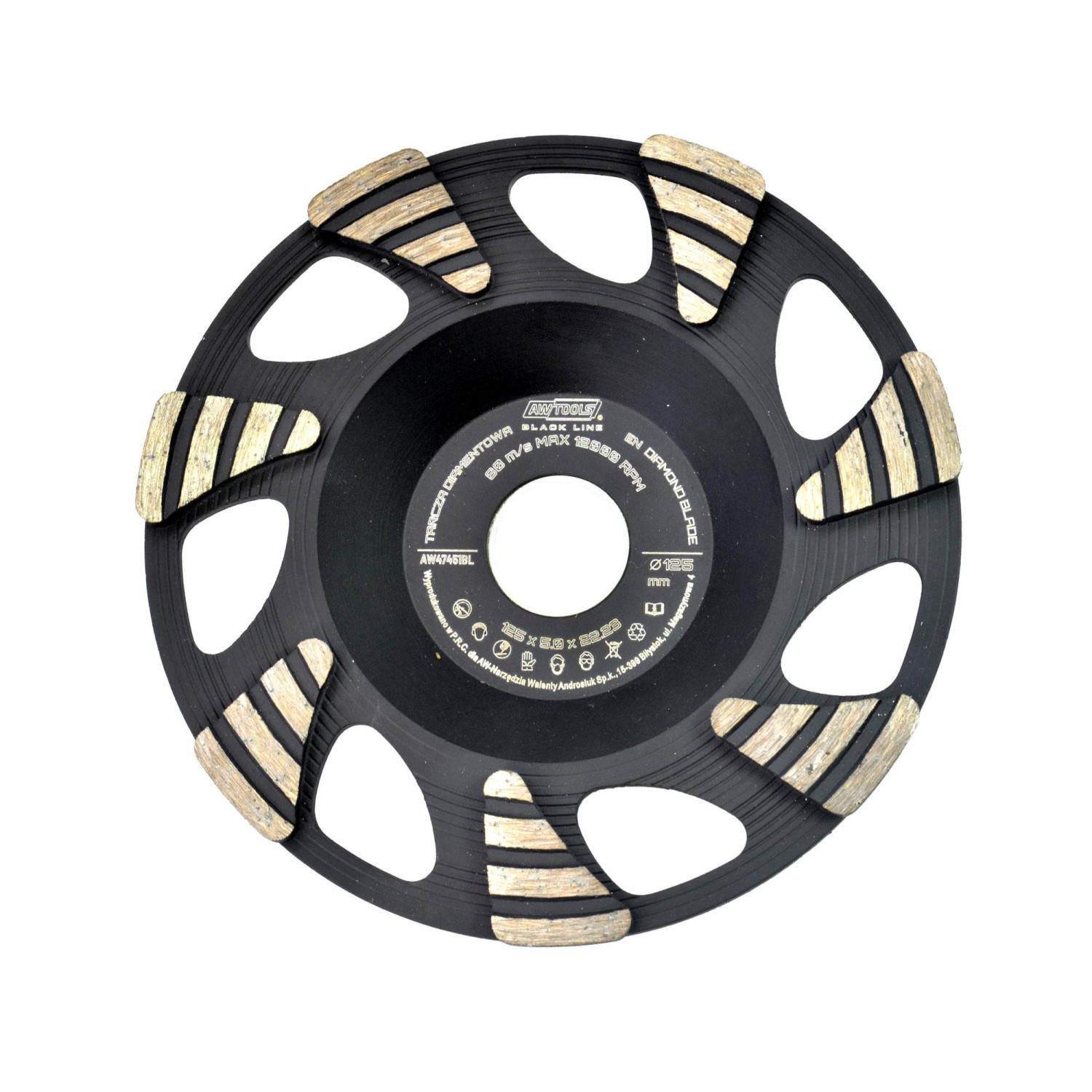 TARCZA DIAMENTOWA SZLIFIERSKA TURBO 125mm