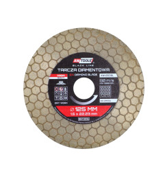 TARCZA DIAMENTOWA 125x22,2 / PLASTER MIODU 2w1 BLACK LINE