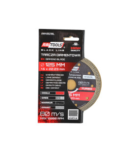 THIN TURBO DIAMOND BLADE 125x1.5x22.2mm