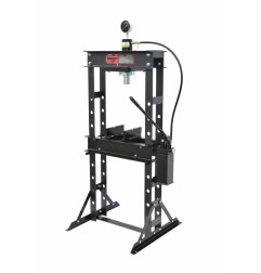 HYDRAULIC WORKSHOP PRESS 30T w/ PRESSURE GAUGE & DOUBLE PUMP