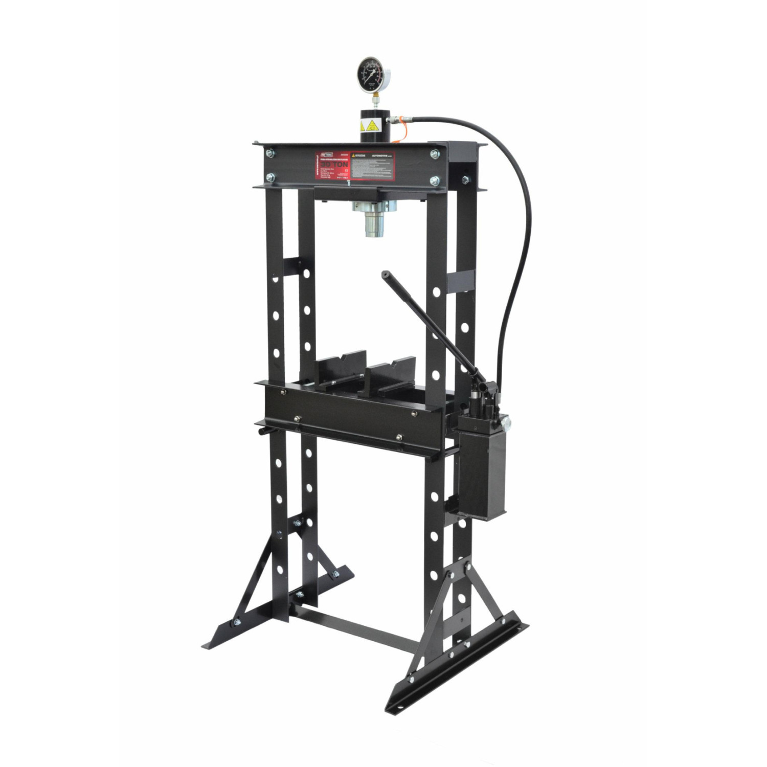 HYDRAULIC WORKSHOP PRESS 30T w/ PRESSURE GAUGE & DOUBLE PUMP