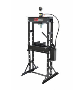 HYDRAULIC WORKSHOP PRESS 30T w/ PRESSURE GAUGE & DOUBLE PUMP