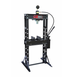 HYDRAULIC WORKSHOP PRESS 30T w/ PRESSURE GAUGE & DOUBLE PUMP