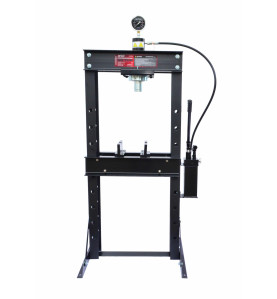HYDRAULIC WORKSHOP PRESS 30T w/ PRESSURE GAUGE & DOUBLE PUMP