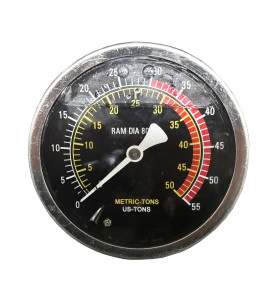 PRO HYDRAULIC WORKSHOP PRESS 30T w/ PRESSURE GAUGE/ FOOT PEDAL & SAFETY GUARD