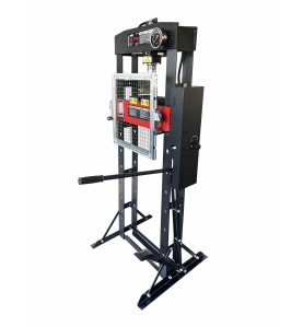 PRO HYDRAULIC WORKSHOP PRESS 30T w/ PRESSURE GAUGE/ FOOT PEDAL & SAFETY GUARD