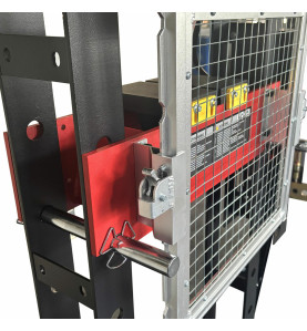 AIR-POWERED/ PNEUMATIC-HYDRAULIC WORKSHOP PRESS 50T w/ GAUGE & SAFETY GUARD