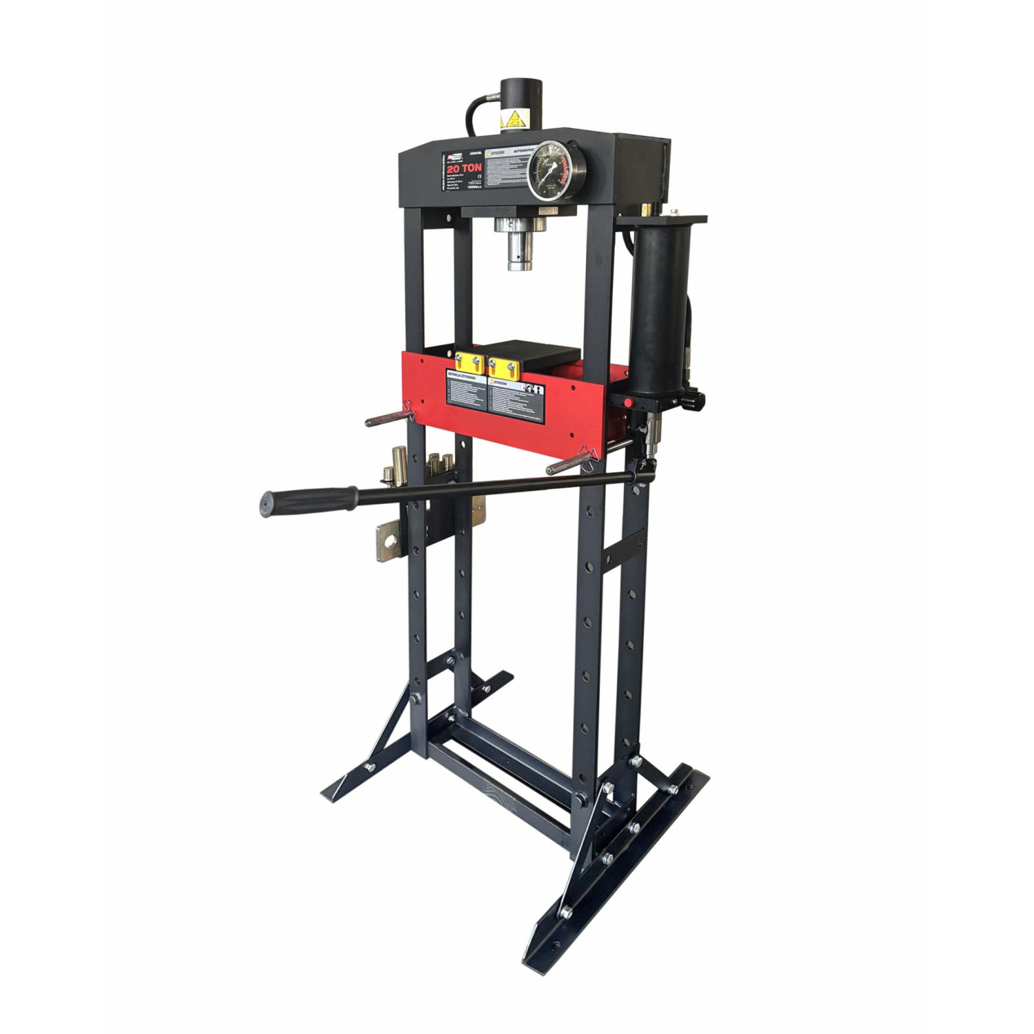 PRO HYDRAULIC WORKSHOP PRESS 20T w/ PRESSURE GAUGE