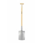STEEL GARDEN REINFORCED DIGGING SPADE 20x30cm/ WOODEN SHAFT/ T-HANDLE
