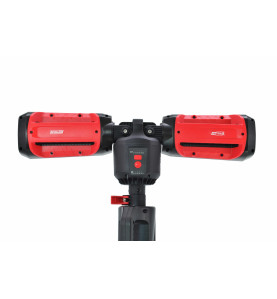 RECHARGEABLE TWIN LED WORK LIGHT w/ TRIPOD STAND 600LM BLACK LINE