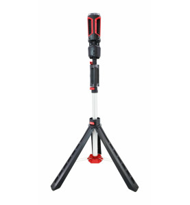 RECHARGEABLE TWIN LED WORK LIGHT w/ TRIPOD STAND 600LM BLACK LINE