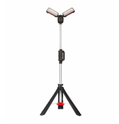 RECHARGEABLE TWIN LED WORK LIGHT w/ TRIPOD STAND 600LM BLACK LINE