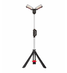 RECHARGEABLE TWIN LED WORK LIGHT w/ TRIPOD STAND 600LM BLACK LINE