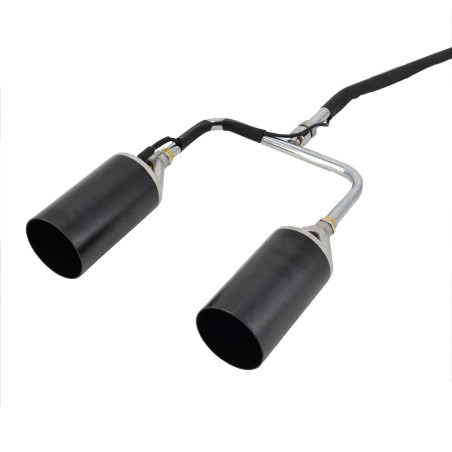 PIEZO DOUBLE-HEAD LONG-ARM GAS TORCH BURNER 60mm