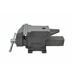 HEAVY-DUTY FIXED BASE BENCH VICE w/ ANVIL 6"/ 150mm
