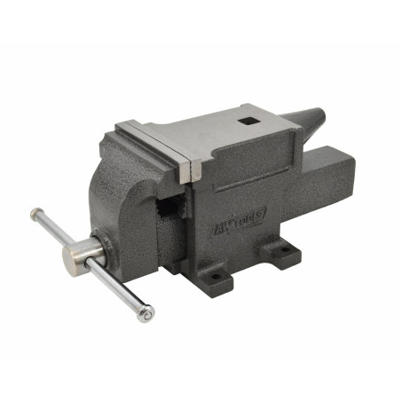 HEAVY-DUTY FIXED BASE BENCH VICE w/ ANVIL 6"/ 150mm